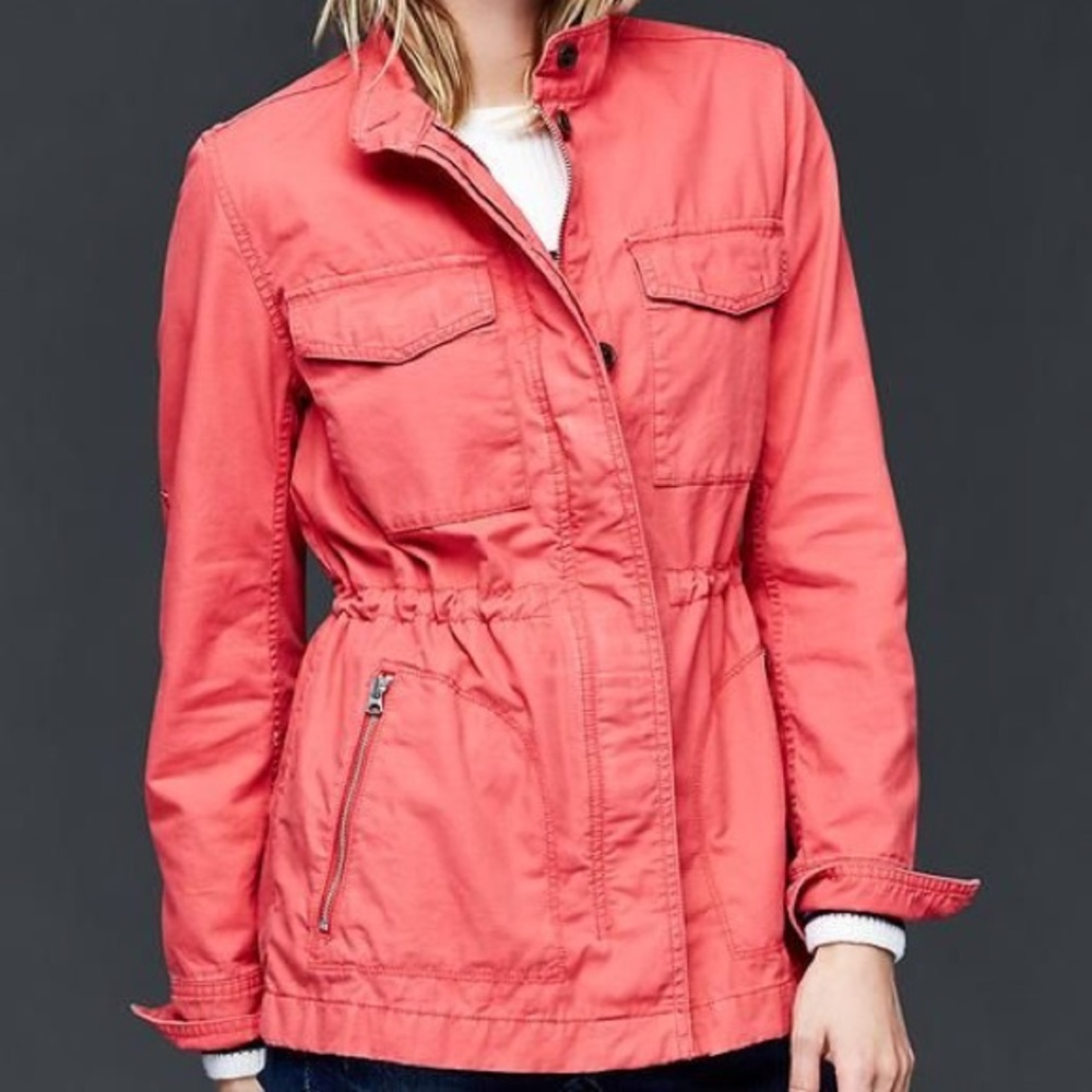 Pink utility jacket from GAP